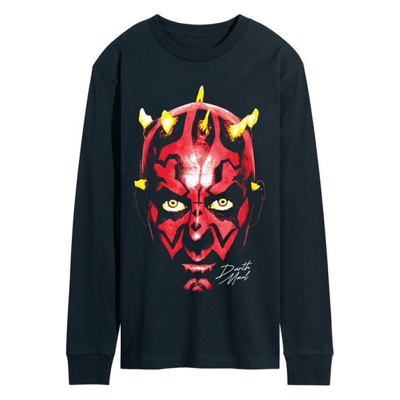 Star Wars - Darth Maul Face - Men's Long Sleeve Graphic T-Shirt