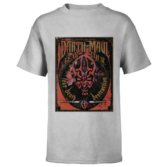 Star Wars Darth Maul Fear Tour Band - Short Sleeve T-Shirt for Kids - Customized-Athletic Heather