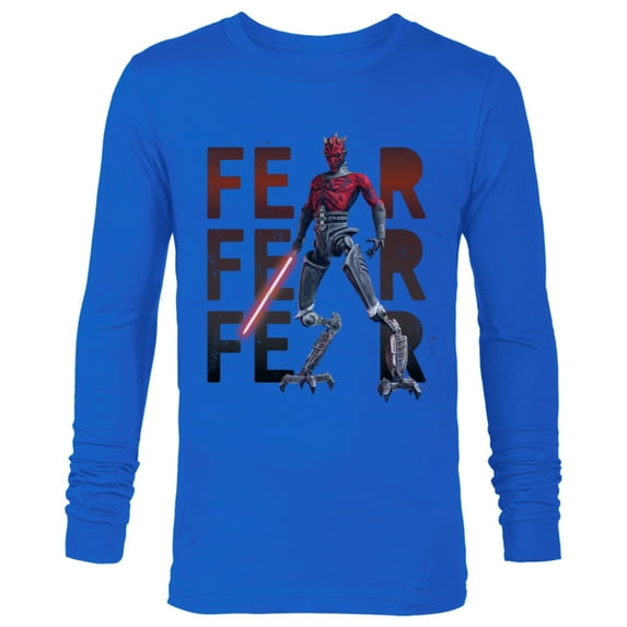 Star Wars Darth Maul Fear on Repeat - Long Sleeve T-Shirt for Men – Customized-Royal