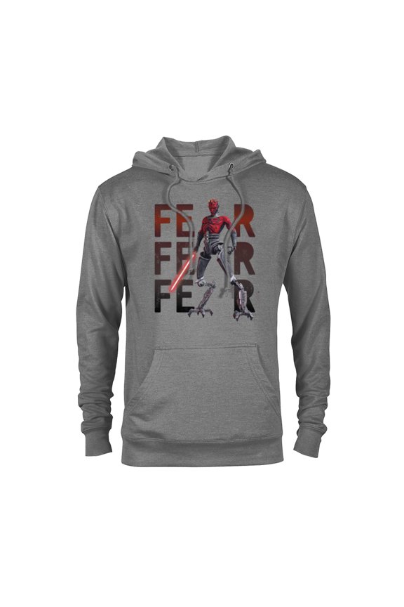 Darth Maul Fear on Repeat - Pullover Hoodie for Adults – Customized-Graphite Heather