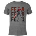 thumbnail image 1 of Star Wars Darth Maul Fear on Repeat - Short Sleeve Blended T-Shirt for Adults – Customized-Dark Heather, 1 of 5