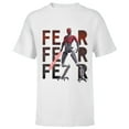 thumbnail image 1 of Star Wars Darth Maul Fear on Repeat - Short Sleeve T-Shirt for Kids – Customized-White, 1 of 5