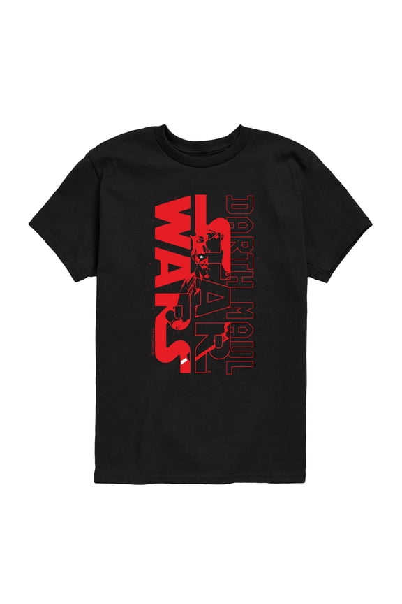 - Darth Maul Logo - Youth Boys Short Sleeve Graphic T-Shirt