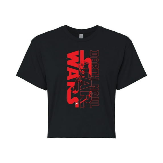 Star Wars - Darth Maul Logo - Juniors Cropped Graphic T-Shirt