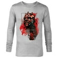 thumbnail image 1 of Star Wars Darth Maul Sith - Long Sleeve T-Shirt for Men - Customized-Athletic Heather, 1 of 5