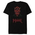 thumbnail image 1 of Star Wars Darth Maul Sith Lord - Short Sleeve Blended T-Shirt for Adults - Customized-Black, 1 of 5