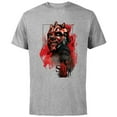 thumbnail image 1 of Star Wars Darth Maul Sith - Short Sleeve Cotton T-Shirt for Adults - Customized-Athletic Heather, 1 of 5
