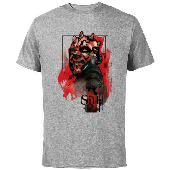 Star Wars Darth Maul Sith - Short Sleeve Cotton T-Shirt for Adults - Customized-Athletic Heather