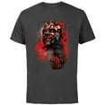 thumbnail image 1 of Star Wars Darth Maul Sith - Short Sleeve Cotton T-Shirt for Adults - Customized-Charcoal, 1 of 5