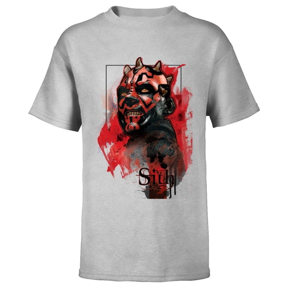 Star Wars Darth Maul Sith - Short Sleeve T-Shirt for Kids - Customized-Athletic Heather