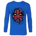 thumbnail image 1 of Star Wars Darth Maul Weathered Face - Long Sleeve T-Shirt for Men - Customized-Royal, 1 of 5