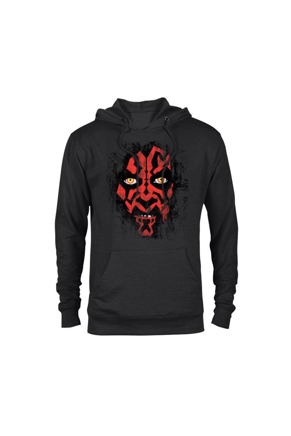 Darth Maul Weathered Face - Pullover Hoodie for Adults - Customized-Black