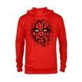 thumbnail image 1 of Star Wars Darth Maul Weathered Face - Pullover Hoodie for Adults - Customized-Red Heather, 1 of 5