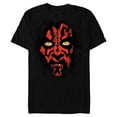 thumbnail image 1 of Star Wars Darth Maul Weathered Face - Short Sleeve Blended T-Shirt for Adults - Customized-Black, 1 of 5