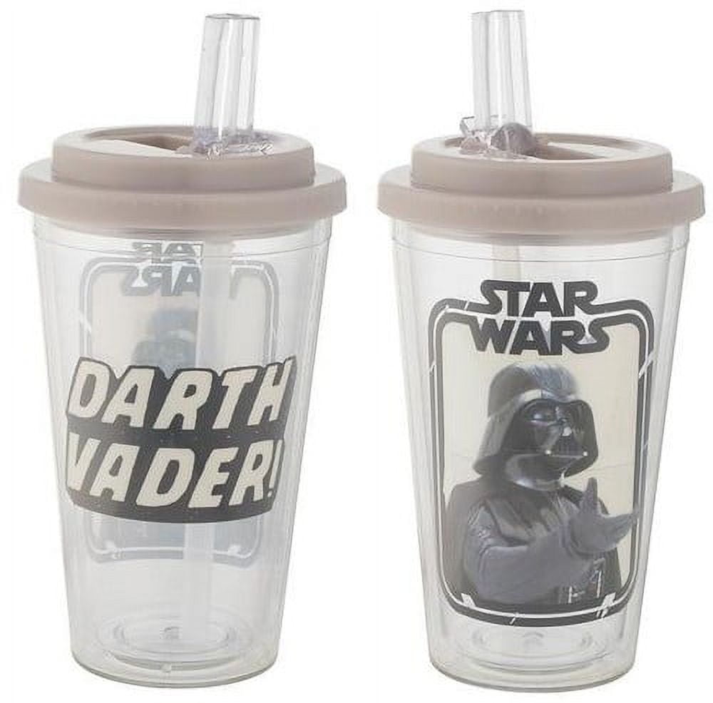 Star Wars Darth Vader 16 Oz Flip Straw Acrylic Cup