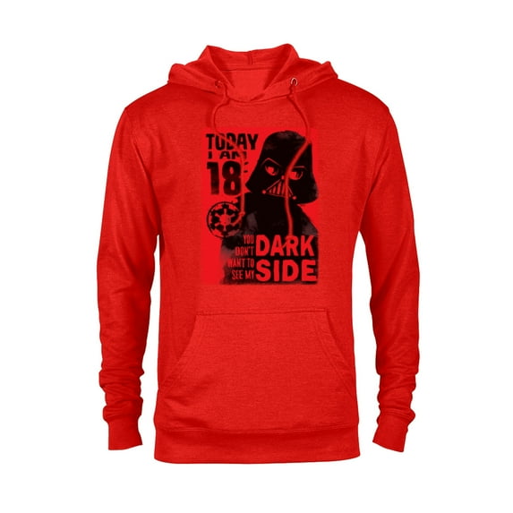 Star Wars Darth Vader 18th Birthday - Pullover Hoodie for Adults - Customized-Red