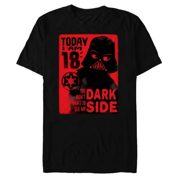Star Wars Darth Vader 18th Birthday - Short Sleeve Blended T-Shirt for Adults - Customized-Black