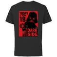 thumbnail image 1 of Star Wars Darth Vader 18th Birthday - Short Sleeve Cotton T-Shirt for Adults - Customized-Black, 1 of 5