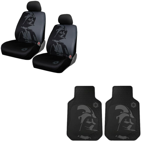 Star Wars Darth Vader 2 Front Vinyl Floor Mats And 2 Seat Covers