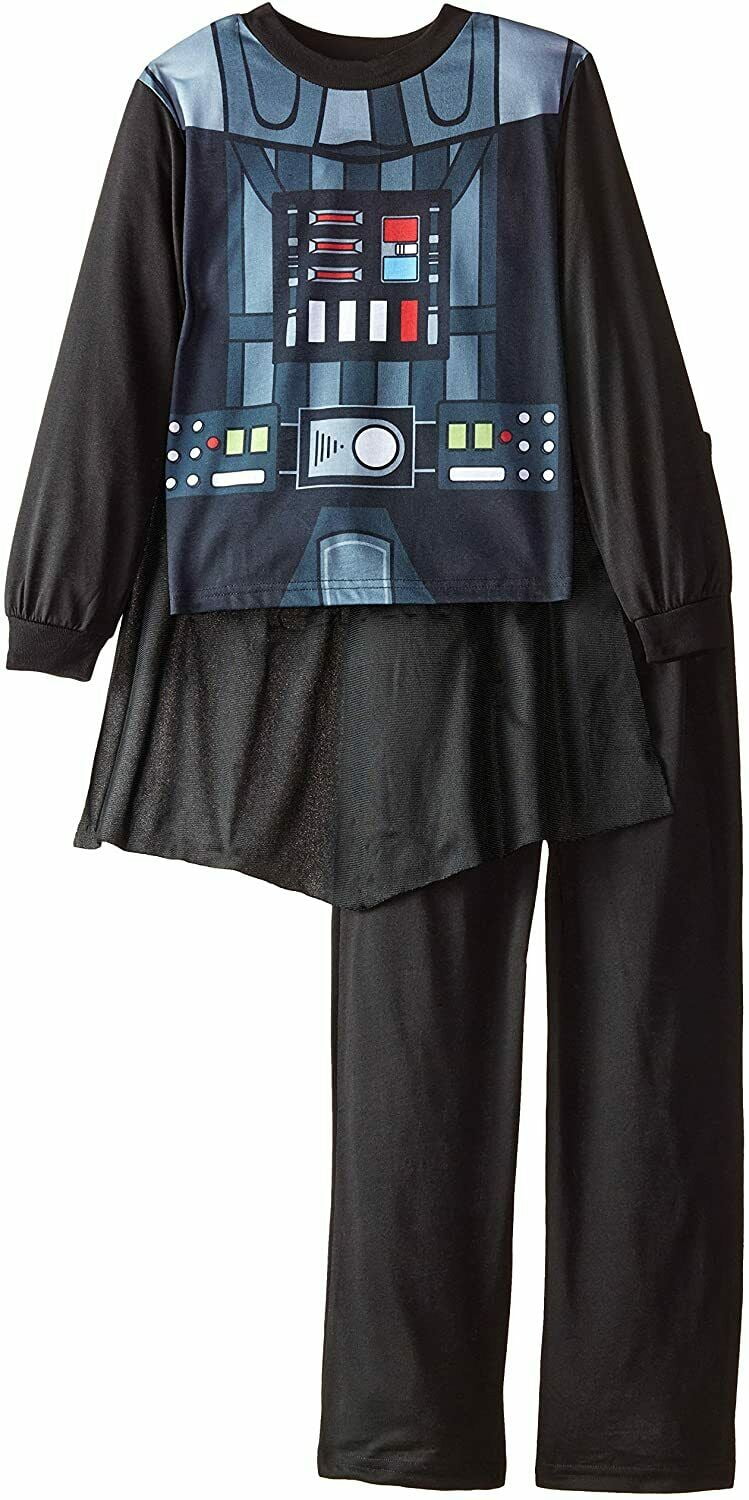 Star Wars Darth Vader 2 PC Long Sleeve Caped Pajama Set Boy Size 10