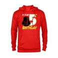 thumbnail image 1 of Star Wars Darth Vader 5th Birthday - Pullover Hoodie for Adults - Customized-Red Heather, 1 of 5