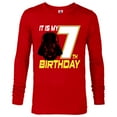 thumbnail image 1 of Star Wars Darth Vader 7th Birthday - Long Sleeve T-Shirt for Men - Customized-New Red, 1 of 5