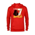 thumbnail image 1 of Star Wars Darth Vader 7th Birthday - Pullover Hoodie for Adults - Customized-Red Heather, 1 of 5