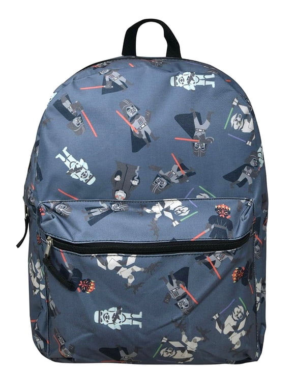 Darth Vader Backpack 16" All-over Print Dark Side w/ Front Pocket
