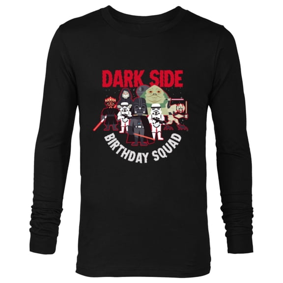 Star Wars Darth Vader & Bad Guys Dark Side Birthday Squad - Long Sleeve T-Shirt for Men - Customized-Black