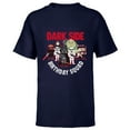 thumbnail image 1 of Star Wars Darth Vader & Bad Guys Dark Side Birthday Squad - Short Sleeve T-Shirt for Kids - Customized-Navy, 1 of 5