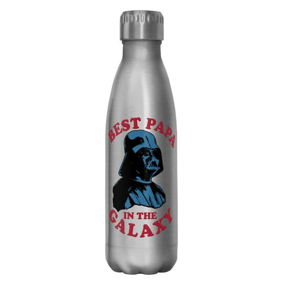 Star Wars Darth Vader Best Papa in the Galaxy Stainless Steel Water Bottle Stainless Steel 17 oz.