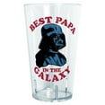 thumbnail image 1 of Star Wars Darth Vader Best Papa in the Galaxy Tritan Drinking Cup Clear 24 oz., 1 of 3