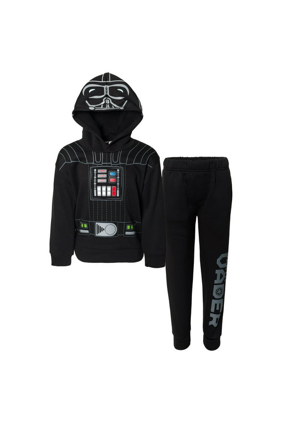 Darth Vader Big Boys Fleece Pullover Hoodie and Pants Outfit Set Little Kid to Big Kid