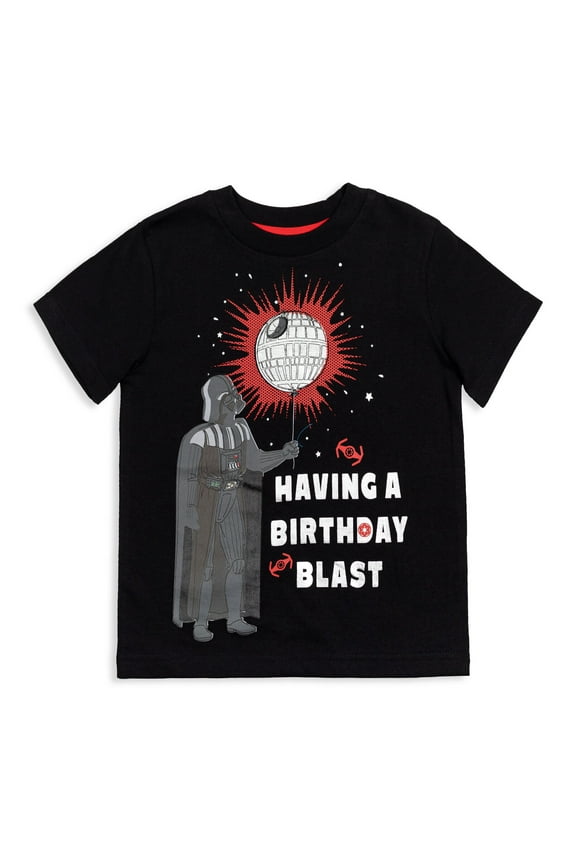 Darth Vader Birthday Big Boys T-Shirt Toddler to Big Kid
