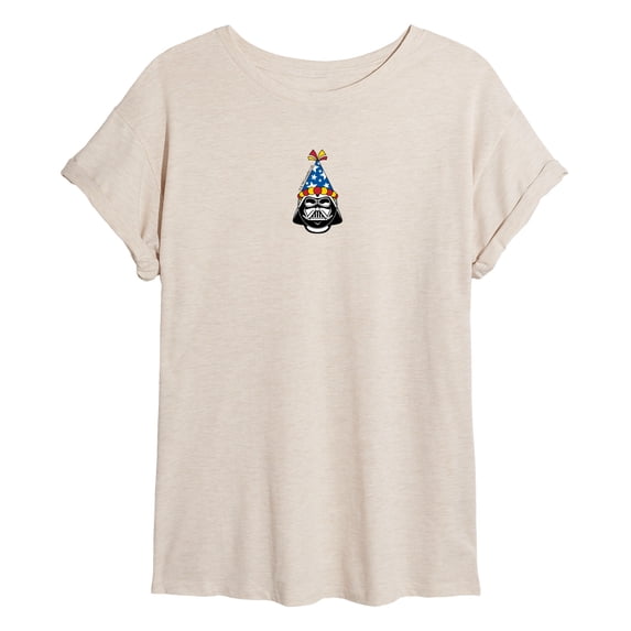 Star Wars - Darth Vader Birthday Hat Oversized Graphic T-Shirt
