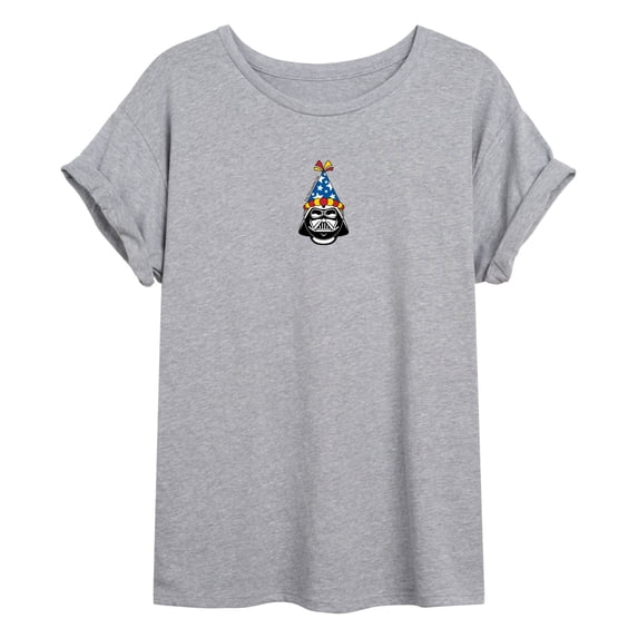Star Wars - Darth Vader Birthday Hat Oversized Graphic T-Shirt