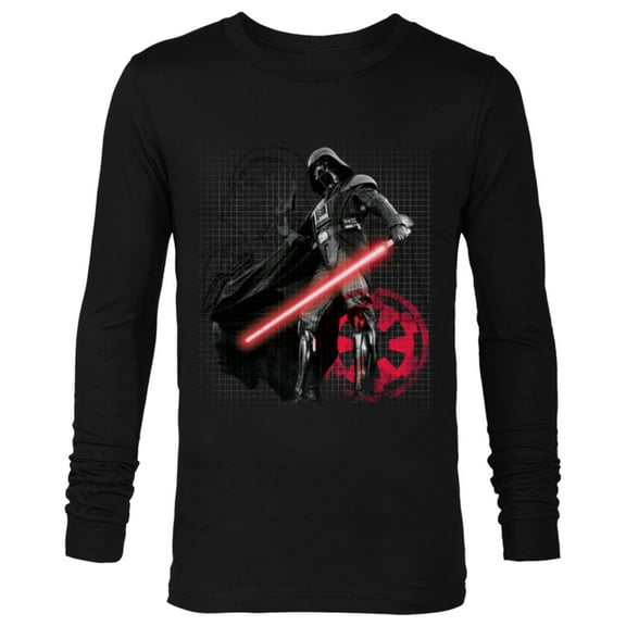 Star Wars Darth Vader Blueprint of a Sith Lord - Long Sleeve T-Shirt for Men - Customized-Black