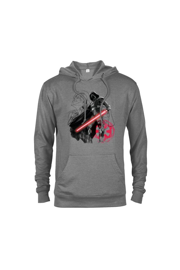 Darth Vader Blueprint of a Sith Lord - Pullover Hoodie for Adults - Customized-Graphite Heather