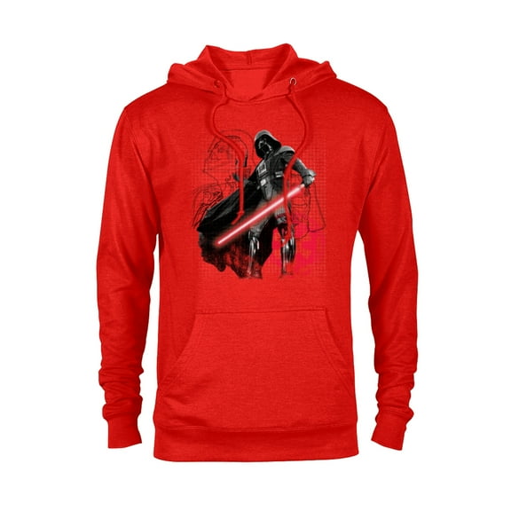 Star Wars Darth Vader Blueprint of a Sith Lord - Pullover Hoodie for Adults - Customized-Red