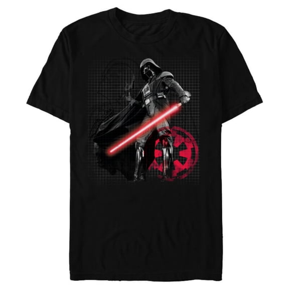 Star Wars Darth Vader Blueprint of a Sith Lord - Short Sleeve Blended T-Shirt for Adults - Customized-Black