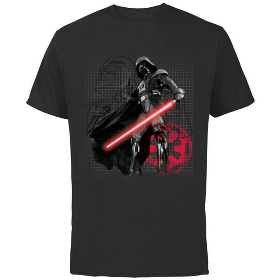 Star Wars Darth Vader Blueprint of a Sith Lord - Short Sleeve Cotton T-Shirt for Adults - Customized-Black