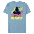 thumbnail image 1 of Star Wars Darth Vader Bold Graphic Retro Eighties ‘80s Vibe - Short Sleeve Blended T-Shirt for Adults - Customized-Ocean Blue, 1 of 5