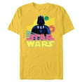 thumbnail image 1 of Star Wars Darth Vader Bold Graphic Retro Eighties ‘80s Vibe - Short Sleeve Blended T-Shirt for Adults - Customized-Yellow, 1 of 5