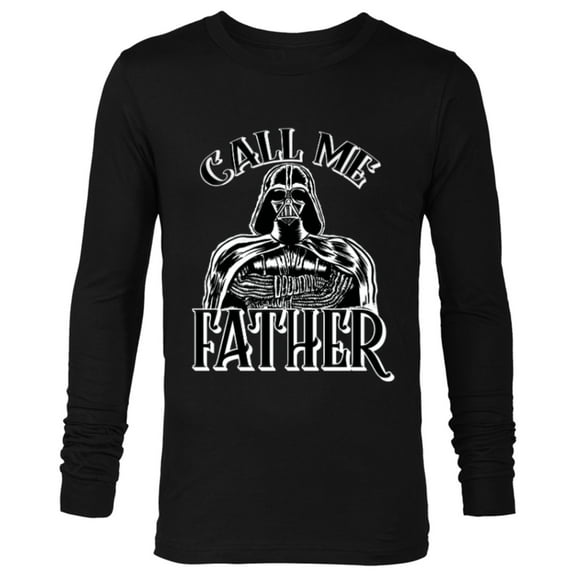 Star Wars Darth Vader Call Me Father Father's Day - Long Sleeve T-Shirt for Men - Customized-Black
