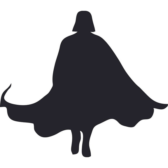 Star Wars Darth Vader Cartoon Character Wall Art Vinyl Sticker Design Decal Girls Boys Kids Bedroom Nursery Kindergarten Fun Home Children Room Decor Sticker Wall Art Vinyl Decor Size (8x10 inch)