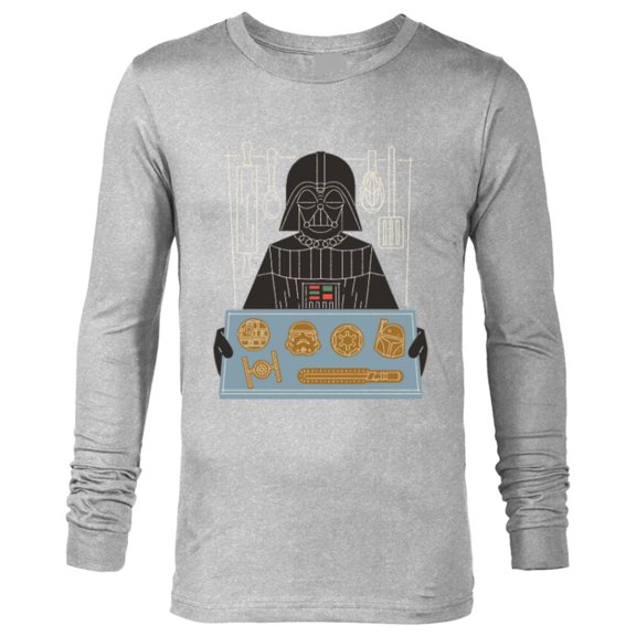 Star Wars Darth Vader Christmas Cookies Holiday - Long Sleeve T-Shirt for Men - Customized-Athletic Heather