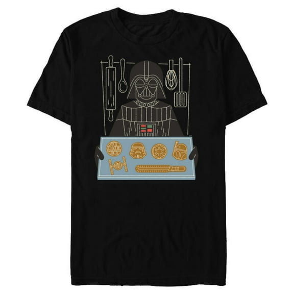 Star Wars Darth Vader Christmas Cookies Holiday - Short Sleeve Blended T-Shirt for Adults - Customized-Black
