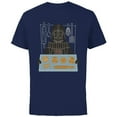 thumbnail image 1 of Star Wars Darth Vader Christmas Cookies Holiday - Short Sleeve Cotton T-Shirt for Adults - Customized-Navy, 1 of 5