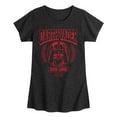 thumbnail image 1 of Star Wars - Darth Vader Collegiate - Toddler And Youth Girls Fitted Short Sleeve Tee, 1 of 4