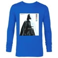 thumbnail image 1 of Star Wars Darth Vader Color by Numbers Sketch - Long Sleeve T-Shirt for Men - Customized-Navy, 1 of 5